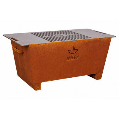 Cosy&Trendy WHITE FIRE URBAN BARBECUE 70X35XH30CMCORTEN STEEL