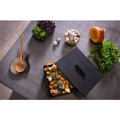 Dutch Deluxes Oven Dish Set | Rectangular - Large CERAMIC Black matt