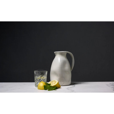 Dutch Deluxes Dented Jug - Medium CERAMIC White