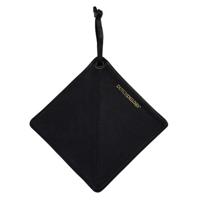 Dutch Deluxes Pot Holder FULL GRAIN LEATHER Black