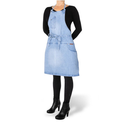 Dutch Deluxes 5 Pocket Apron DENIM Washed Indigo