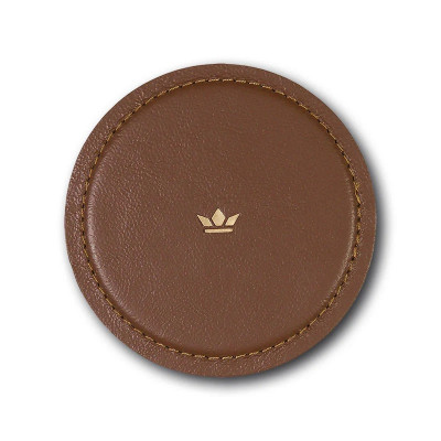 Dutchdeluxes Coasters | 4Pack Full grain leather (Top) / 100% split leather (Bottom) Classic Brown