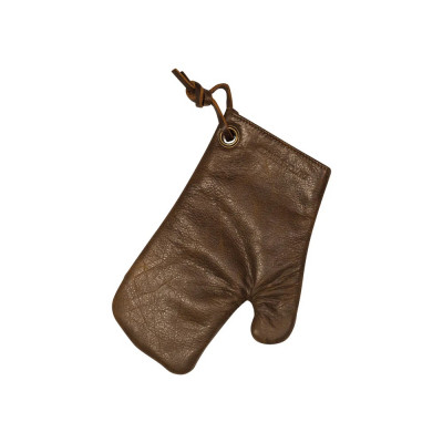 Dutchdeluxes Oven Glove 100% full grain leather Vintage Brown