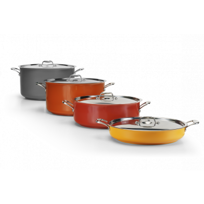 Pujadas SAUCE POT W/LID COOL 28CM YEL.