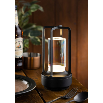 Utopia Cuba LED Cordless Lamp 17.5cm - Black