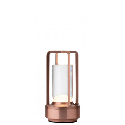 Utopia Cuba LED Cordless Lamp 17.5cm - Brushed Copper