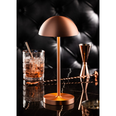 Utopia Tonga LED Cordless Lamp 26cm - Brushed Copper