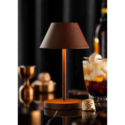 Utopia Bonaire LED Cordless Lamp 19cm - Cocoa